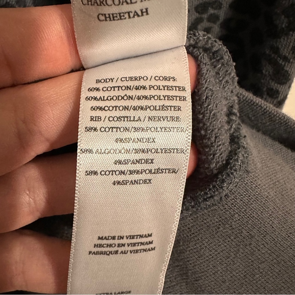 Rails Marcie Mini Cheetah Puff Sleeve Sweatshirt … - image 6